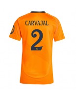 Real Madrid Daniel Carvajal #2 Bortedrakt Dame 2024-25 Korte ermer